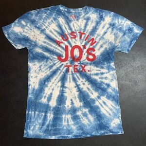 Jo's Coffee Austin Texas Tie Dye shirt size small